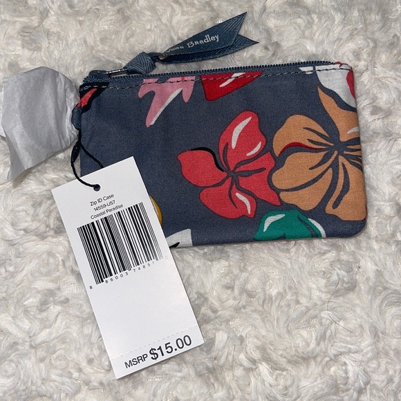 Vera Bradley Zip ID Case Coastal Paradise - Picture 2 of 4